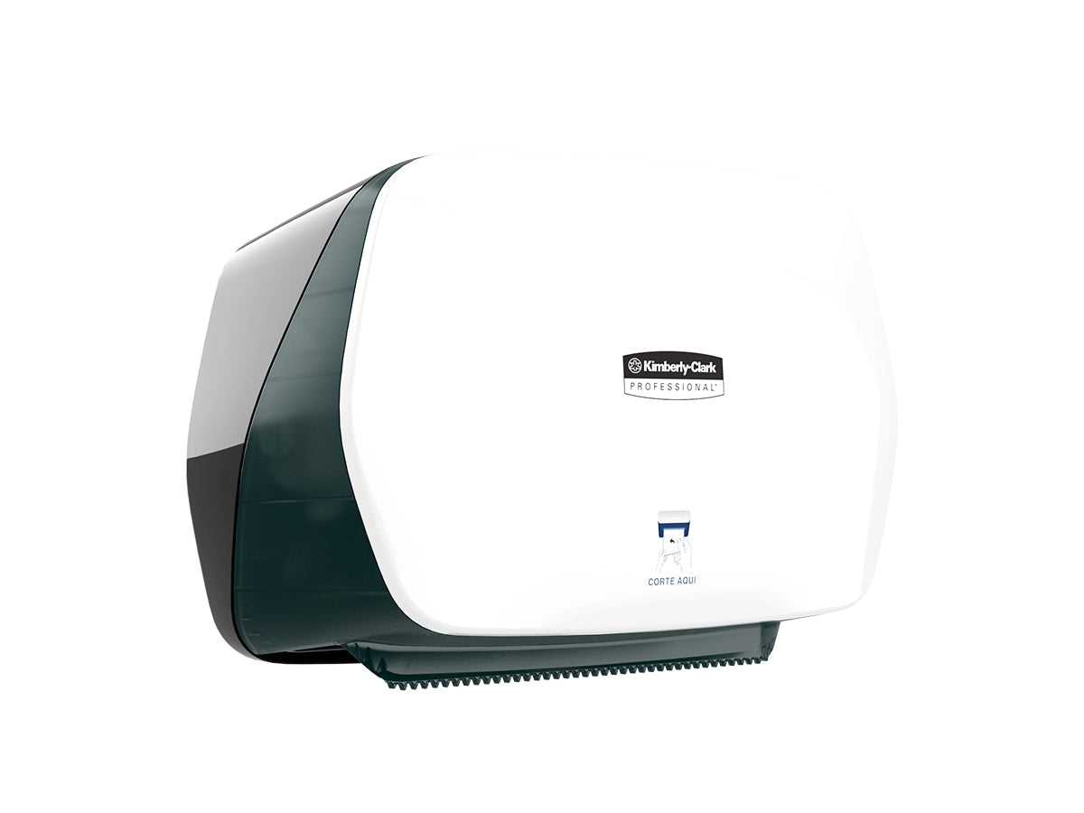 DISPENSADOR TOALLA DE MANOS EN ROLLO BASIC COMPACTO TAPA LATERAL