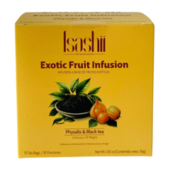 AROMATICA INFUSION UCHUVA Y TE NEGRO CAJA X 10 SOBRES ISASHII