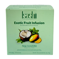AROMATICA INFUSION MANGO COCO Y MENTA CAJA X 10 SOBRES ISASHII