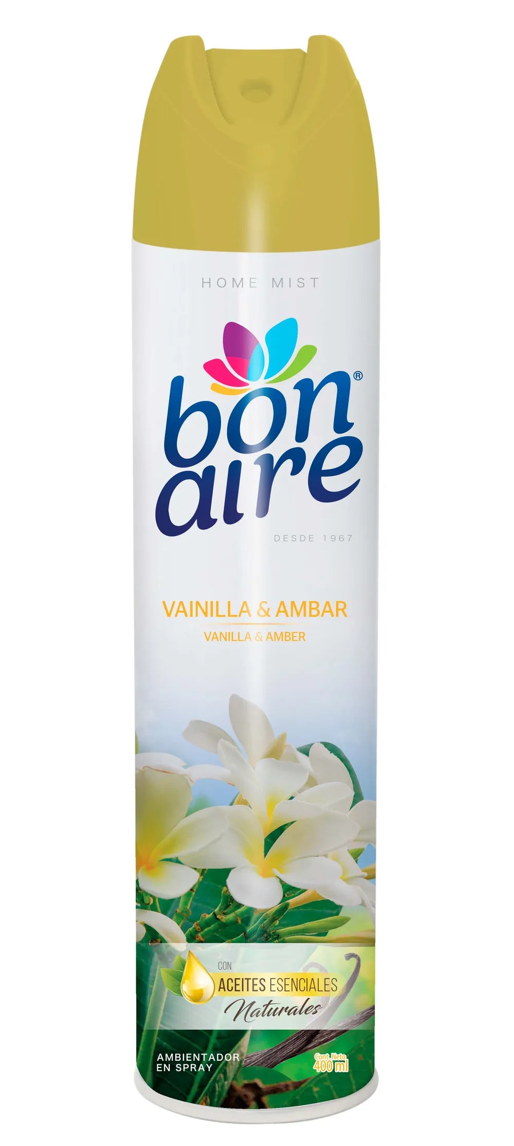 AMBIENTADOR BONAIRE VAINILLA & AMBAR AEROSOL X 400 ML