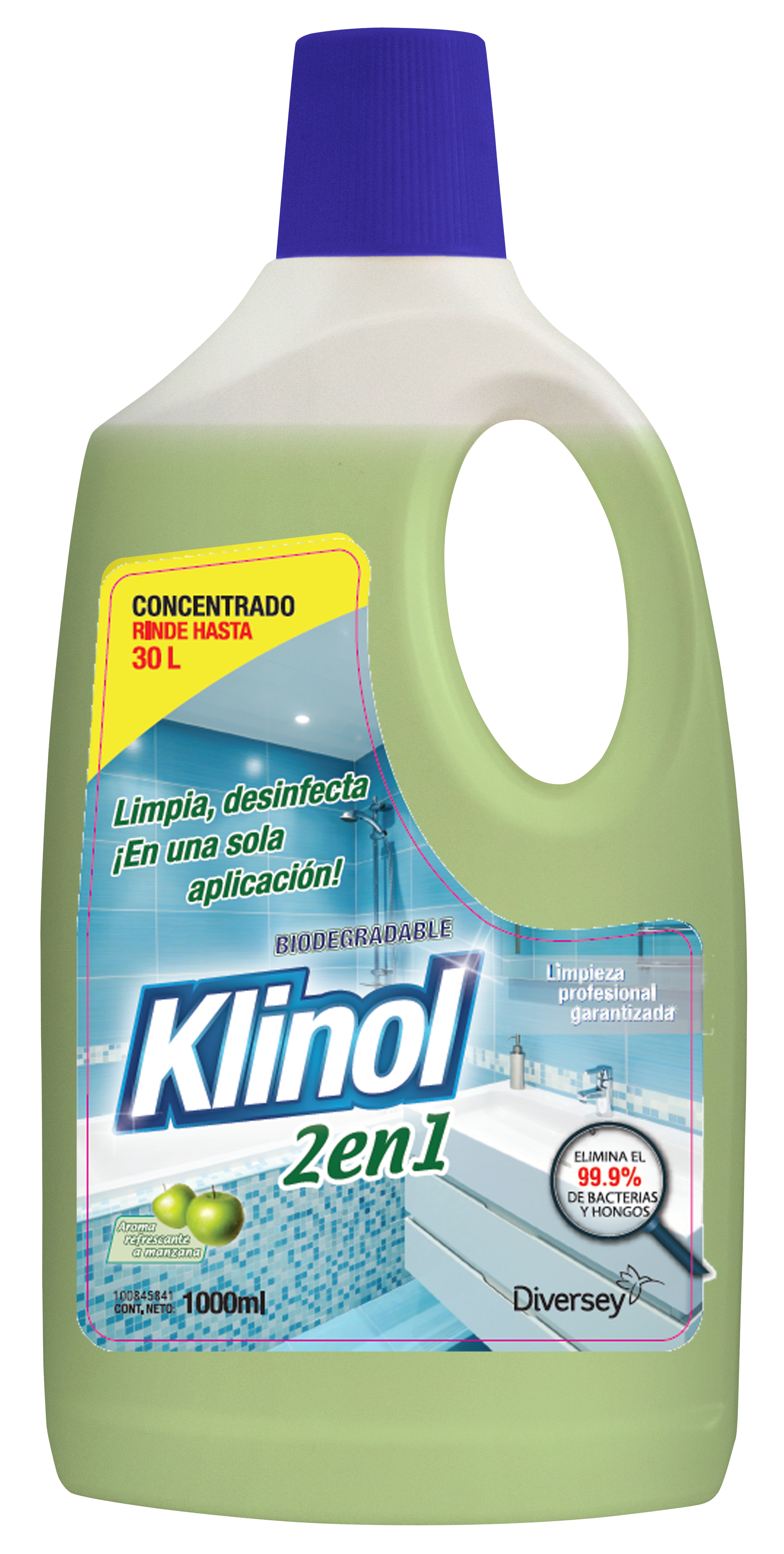 LIMPIADOR DESINFECTANTE 2 EN 1 KLINOL FCO X 1000 ML - DIVERSEY