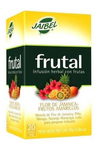 AROMATICA INFUSION HERBAL FLOR JAMAICA-FRUTOS AMARILLOS X 20 UD