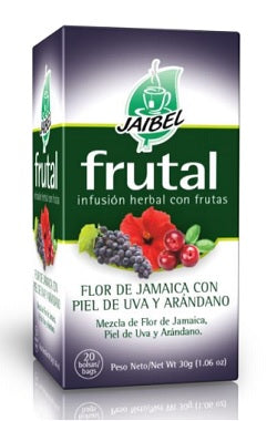 AROMATICA INFUSION HERBAL FLOR JAMAICA PIEL UVA Y ARANDANO X 20 UD