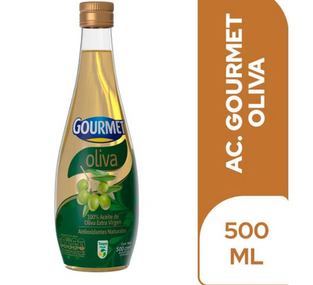 ACEITE DE OLIVA VIRGE EXTRA GOURMET FRASCO X 500 ML