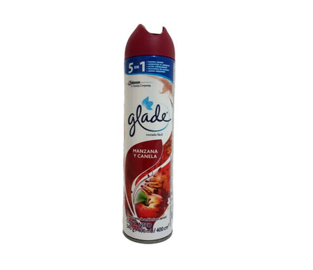 AMBIENTADOR GLADE MANZANA CANELA AEROSOL X 400 CC