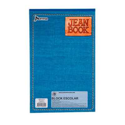 BLOCK ESC. JEAN BOOK 80 S/R CARTA (60)****