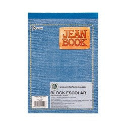 BLOCK ESC. JEAN BOOK 80 C/R 1/2 CARTA (30)